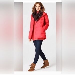 J. Jill Down  Vibrant Red Puffer Jacket Sz XXL